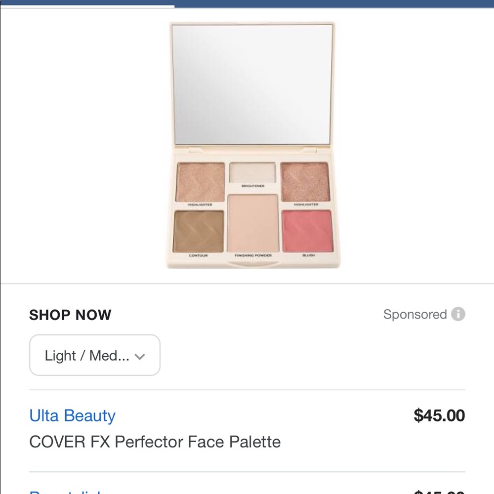 Cover FX ‘perfecter’ face palette.